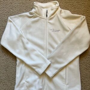 Women's White Fleece Jacket